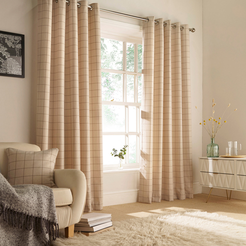 Ellis Eyelet, Natural - Ready Made Curtains - Image 3